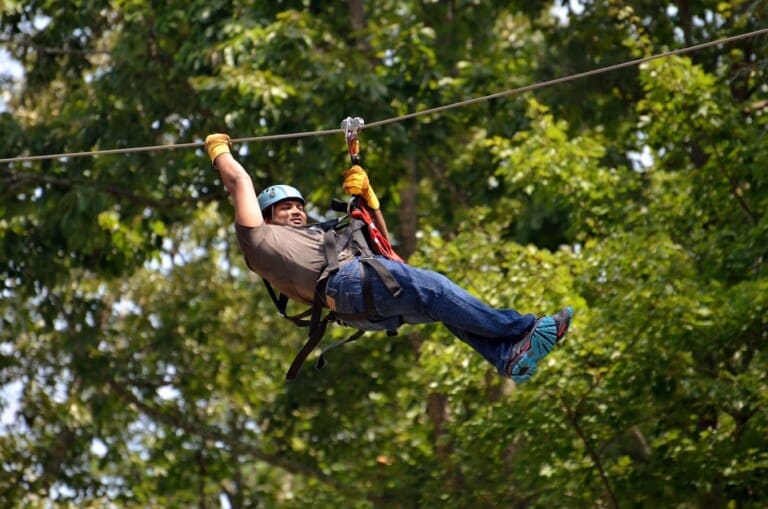 Ziplining